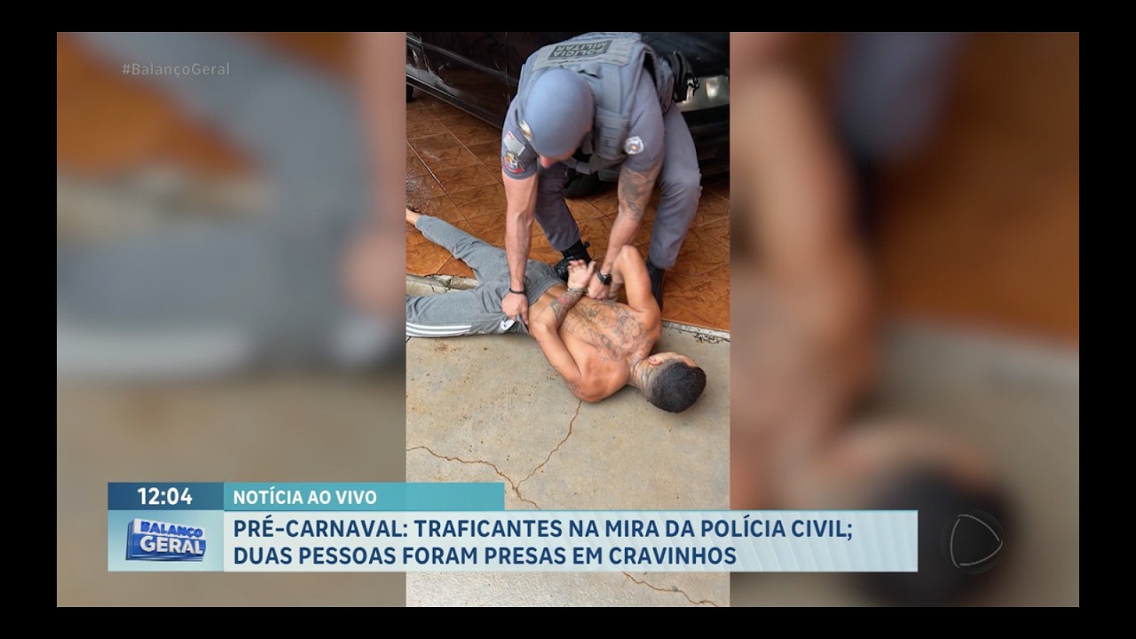 Operação pré-carnaval contra o tráfico de drogas resulta em duas prisões em Cravinhos (SP)