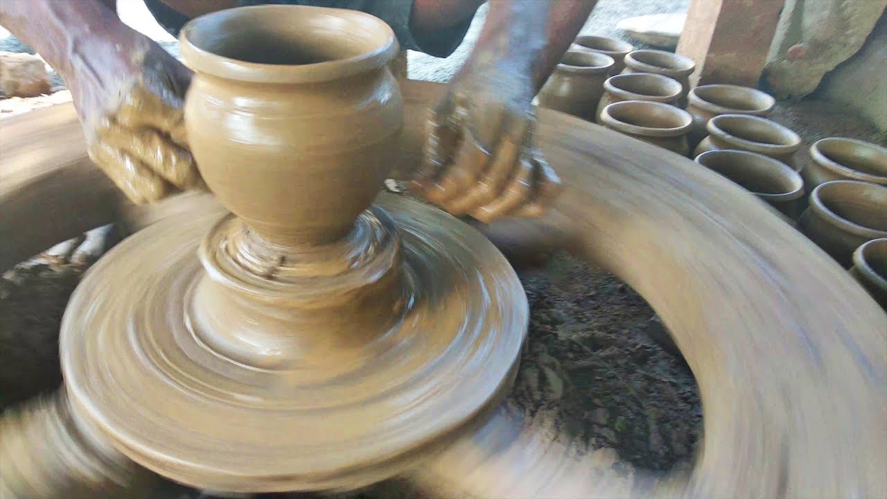 Pot Making With Clay: Best Talent Indian Potter In Village / Small Cottage IndustrieS