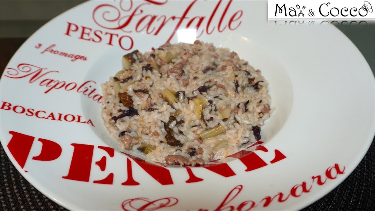 RISOTTO SALSICCIA e RADICCHIO - Risotto Facile e Veloce