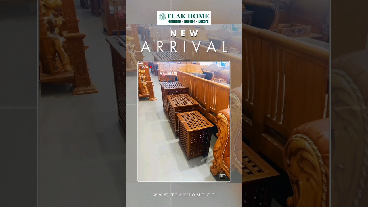 Check out our latest arrivals of teak wood furniture now! 🌿🪑 #TeakWood #Furniture #NewArrivals
