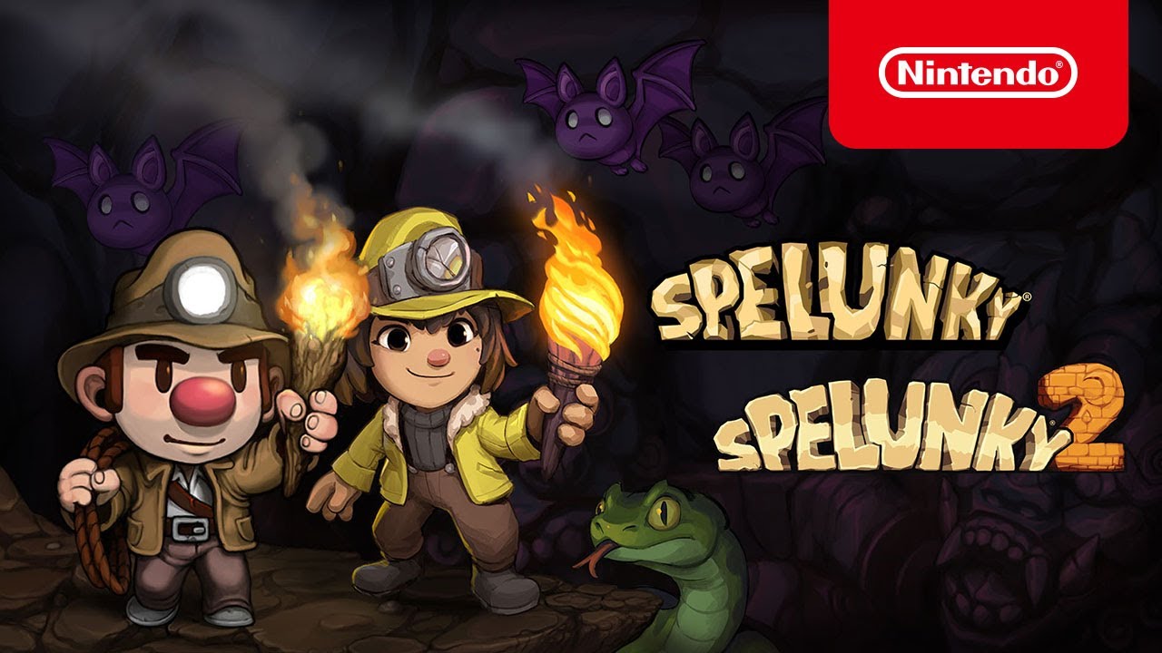 Spelunky and Spelunky 2 - Launch Trailer - Nintendo Switch