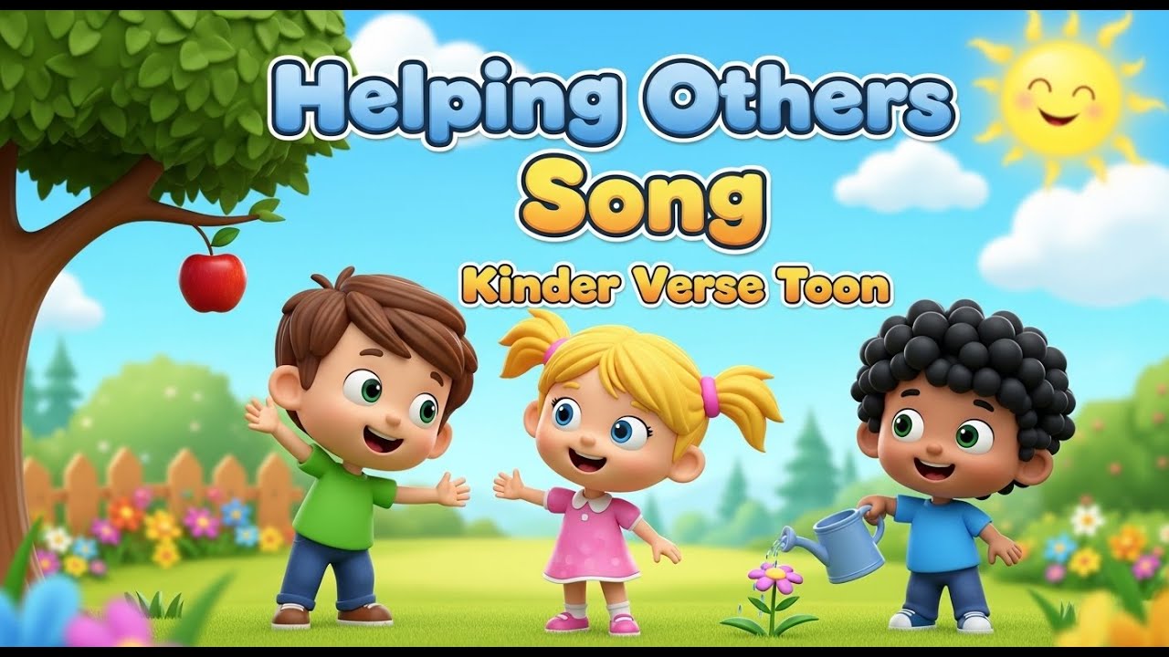 Helping Others Song | Kids Moral Story About Kindness, Friendship & Sharing| Animated Learning Video
