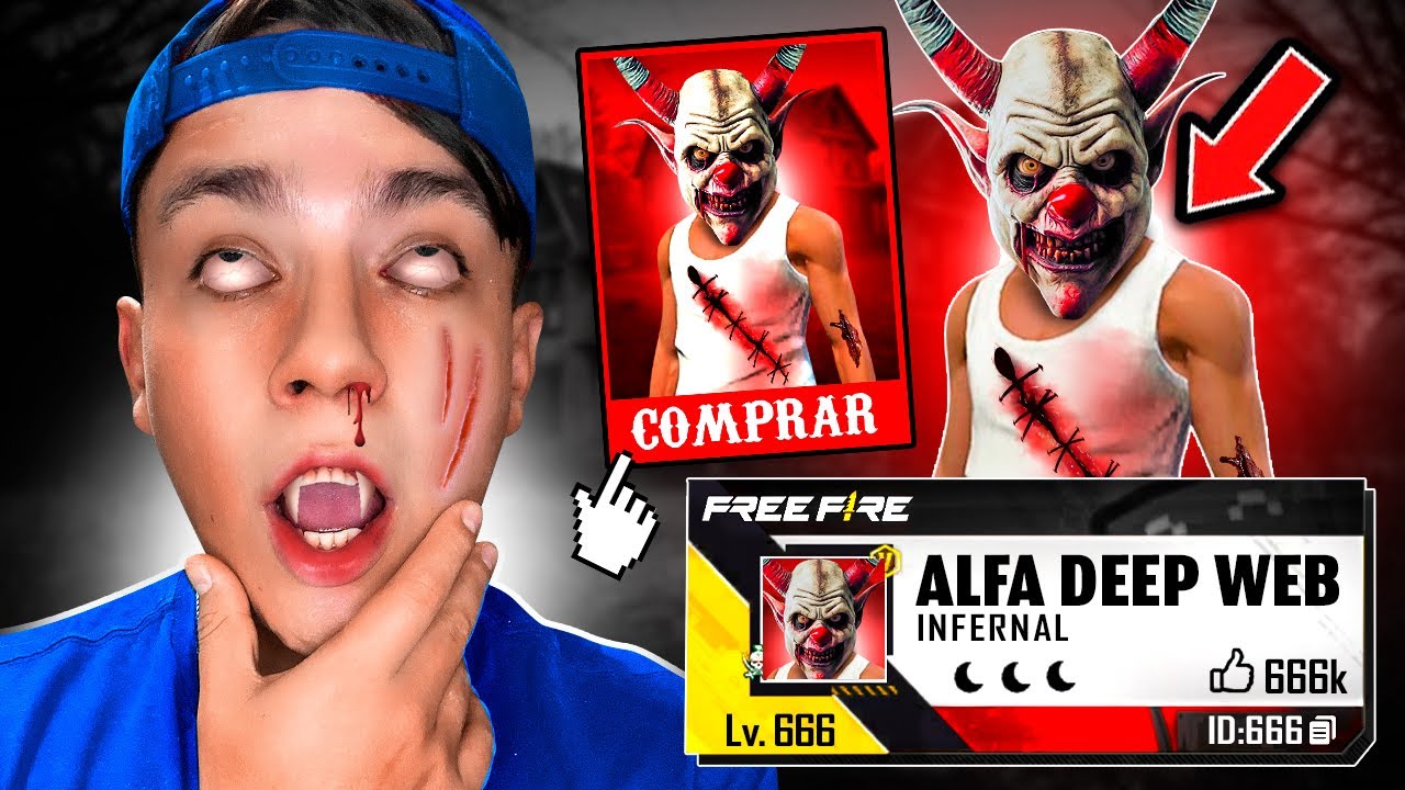 KELLY COMPRA UN PAYASO EN LA DEEP WEB Y JUEGA FREE FIRE😱