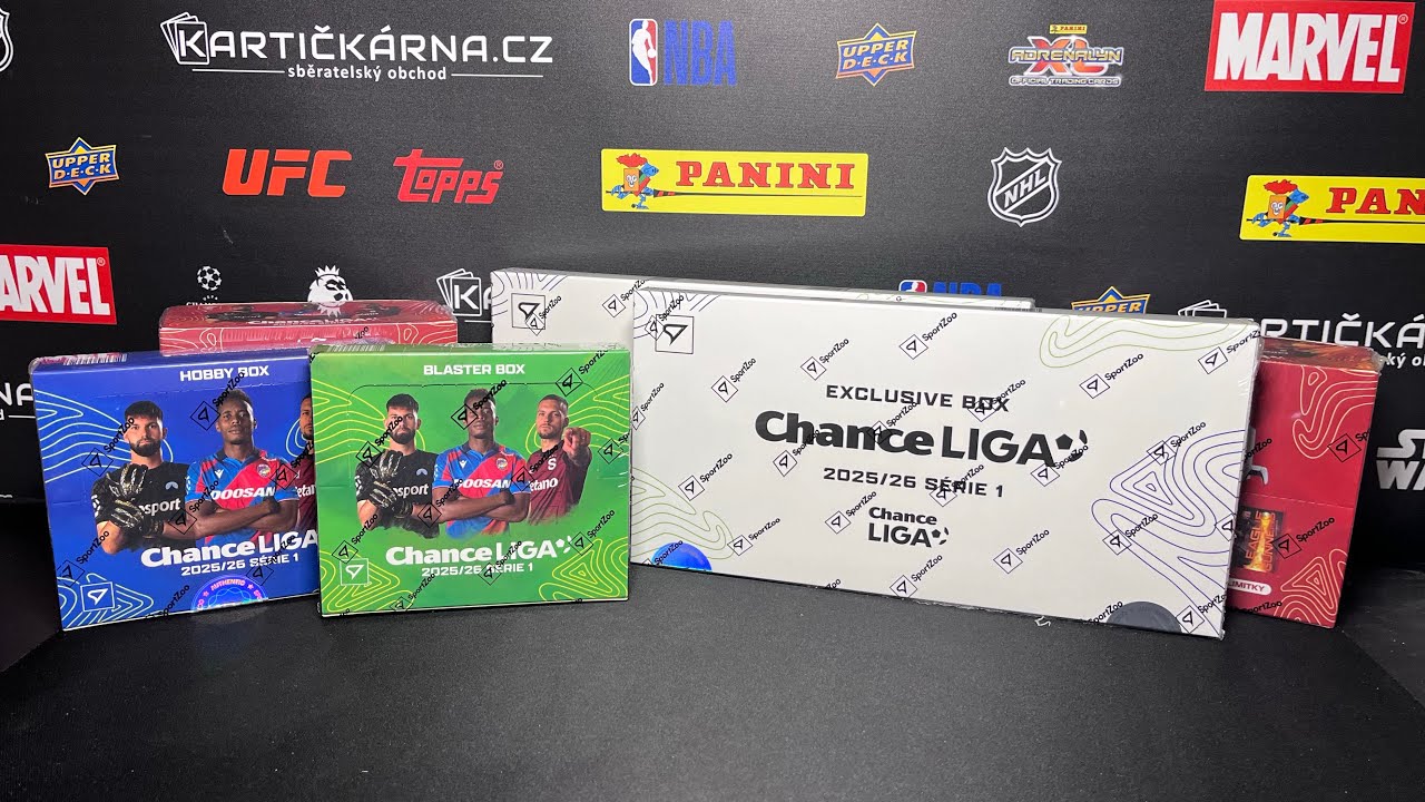 Unboxing 2025-26 Sportzoo Chance Liga představení kolekce