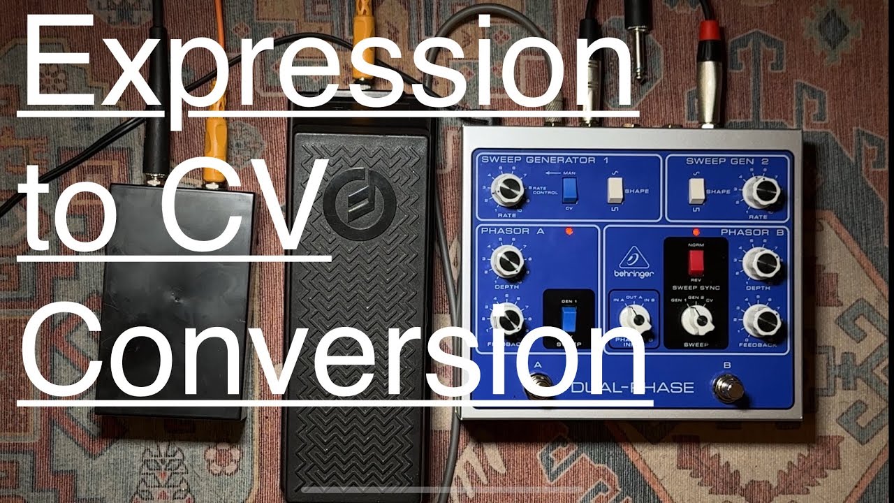 Build an expression pedal to CV converter, for the Behringer Dual Phase (Bi-Phase)