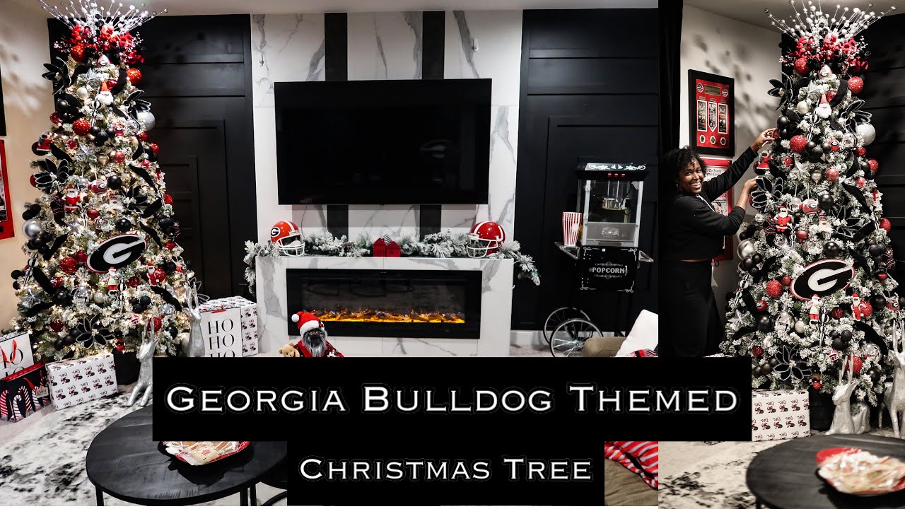 Georgia Bulldog Man Cave Christmas Tree 2022