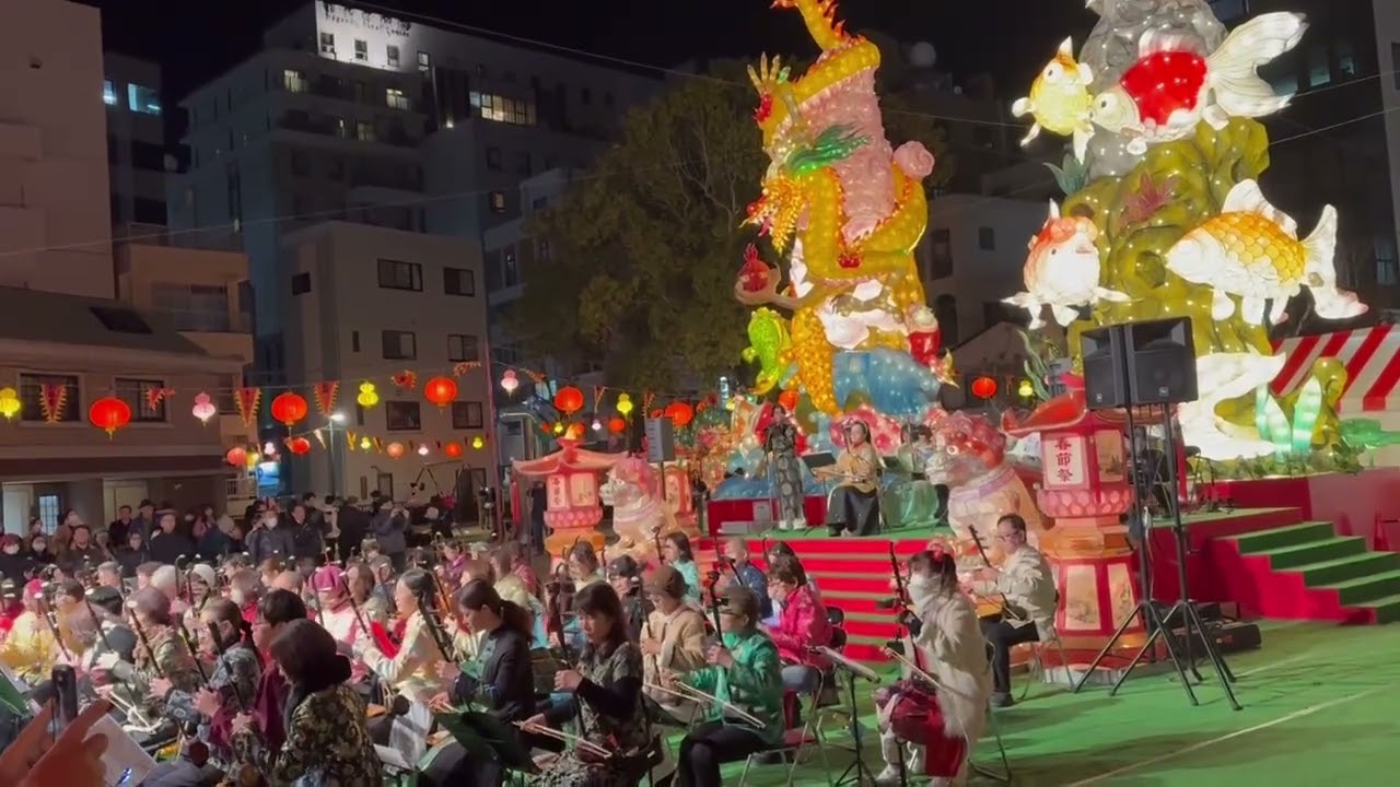 長崎ランタンフェスティバル2026 100人二胡演奏
