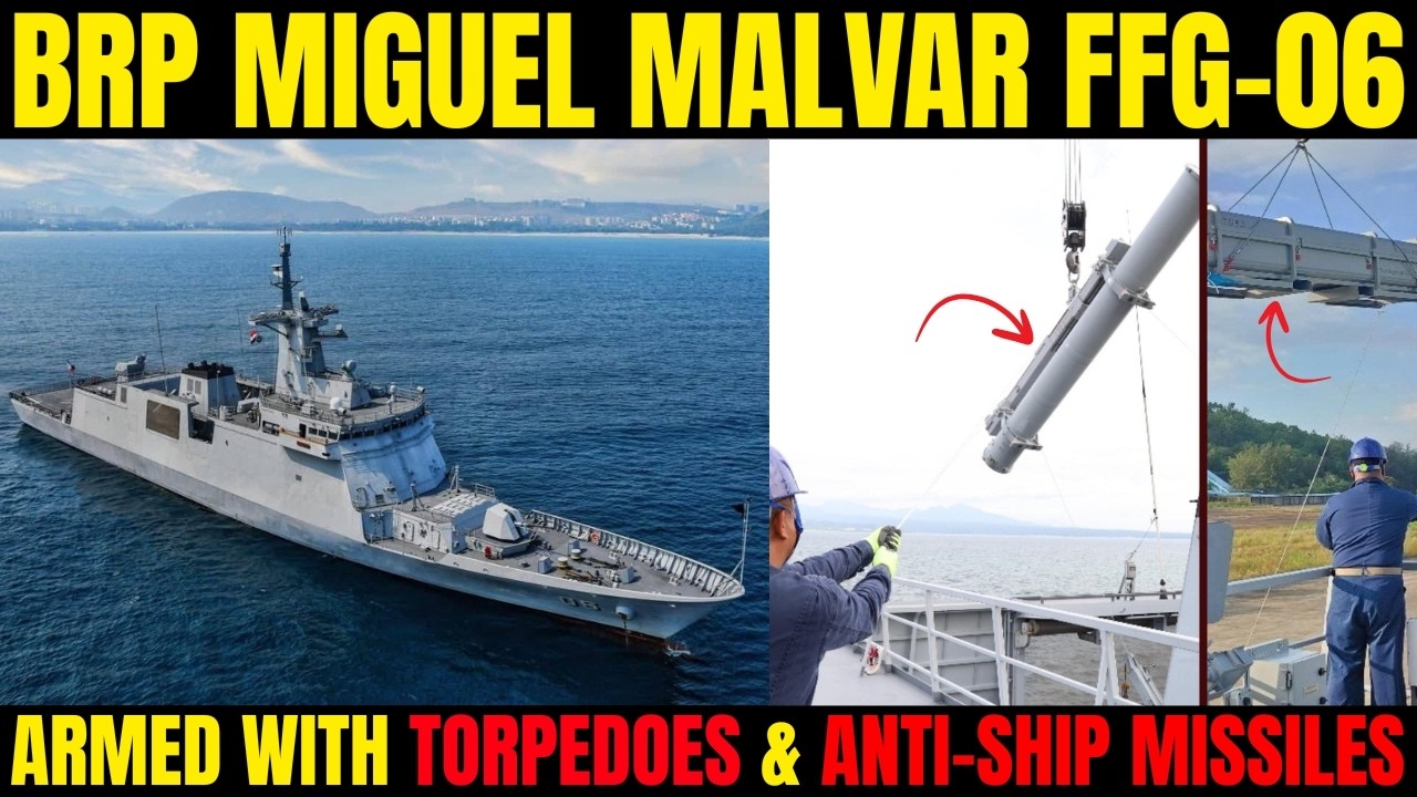 BRP Miguel Malvar FFG-06, вооруженный торпедами Blue Shark и ракетами C-Star