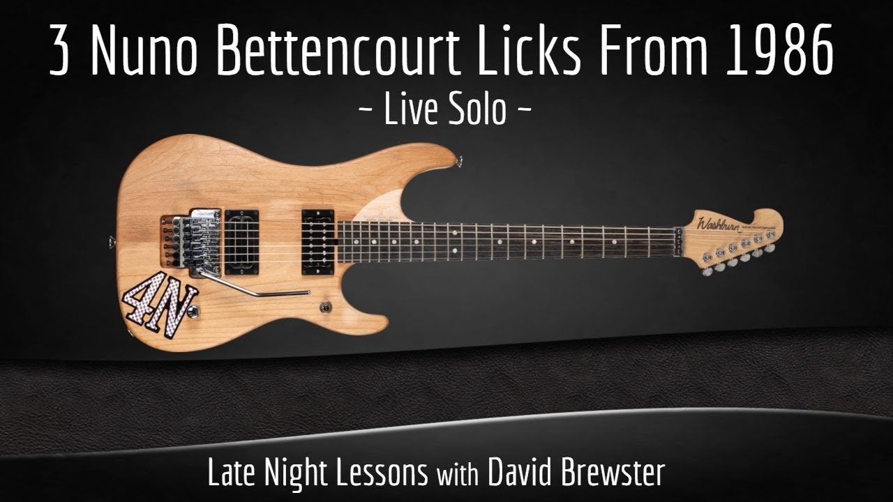 3 Nuno Bettencourt Licks From 1986
