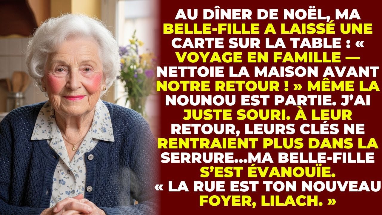 Au dîner de Noël, ma belle-fille a laissé un mot : « Voyage en famille — Nettoie toute la maison »