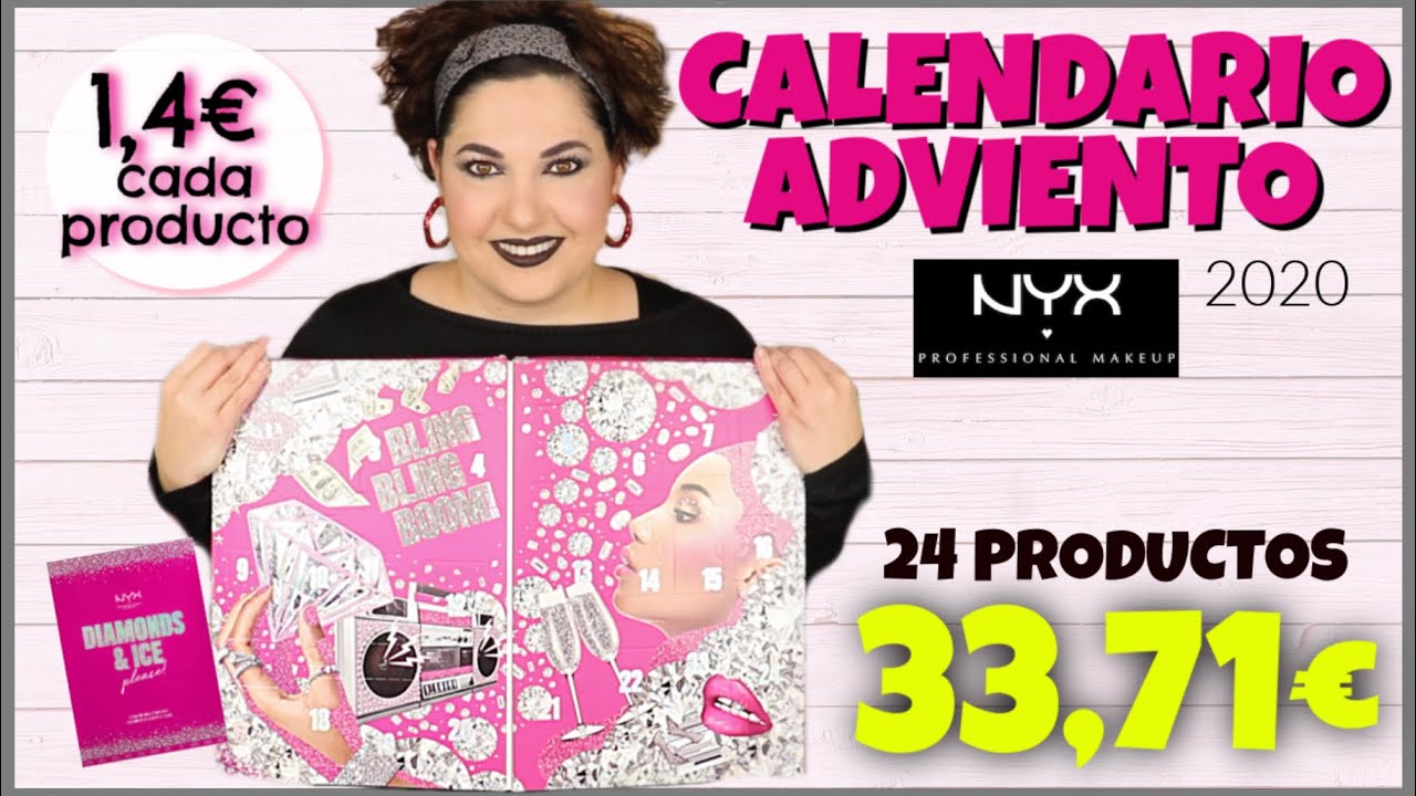 CALENDARIO ADVIENTO NYX cosmetics 2020 - MAQUILLAJE LOW COST - TODO POR 33€ ⎥Monica Vizuete