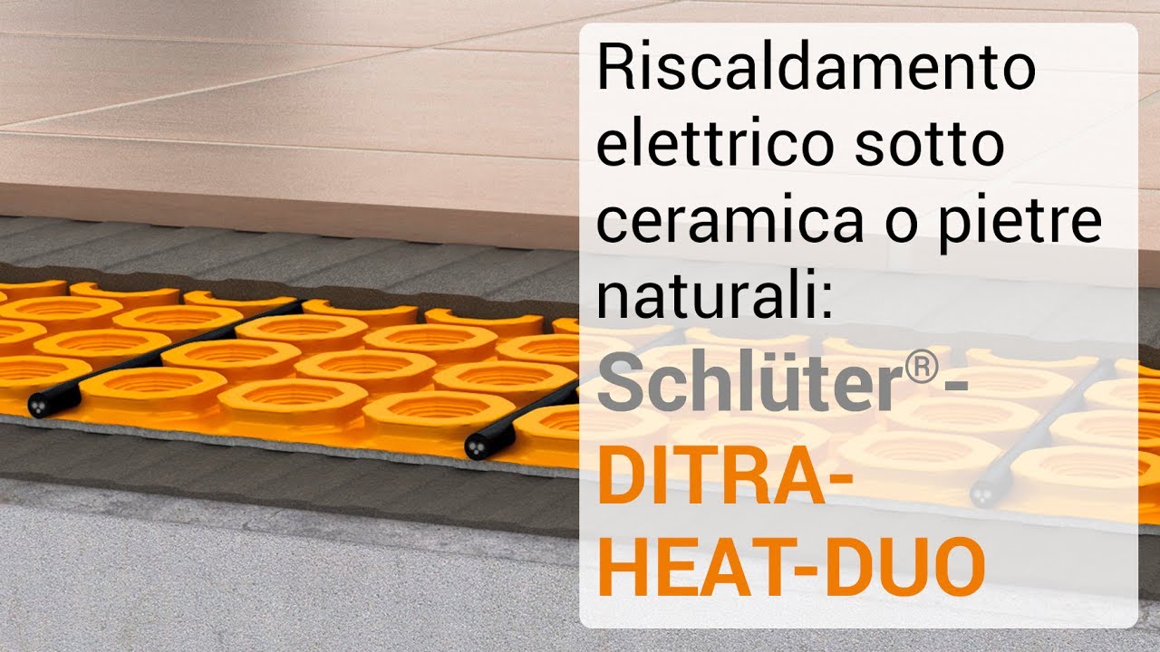 Riscaldamento elettrico sotto ceramica o pietre naturali: Schlüter-DITRA-HEAT-DUO