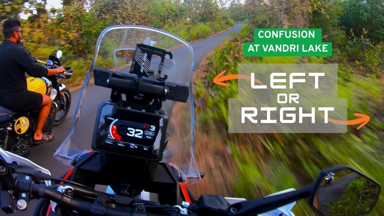 Left and Right.... Confusion at Vandri Lake | Lazy bike ride with a Friend | Bear 650 & KTM 390 ADV