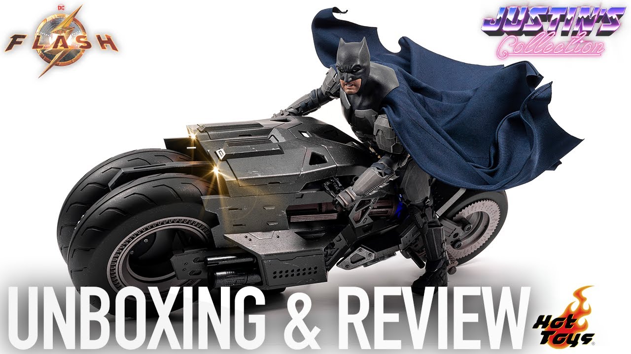 Hot Toys Batman & Batcycle The Flash Unboxing & Review