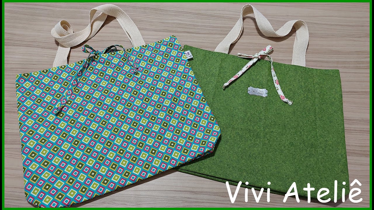 Ecobag Dupla Face | Costure e Venda | Passo a Passo | Vivi Ateliê