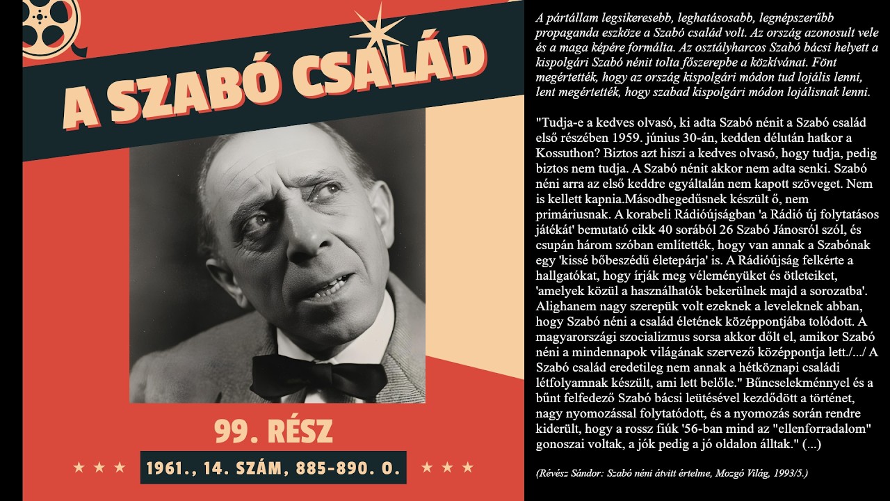 A Szabó család - 99. rész (1961., 14. szám, 885-890. o.)