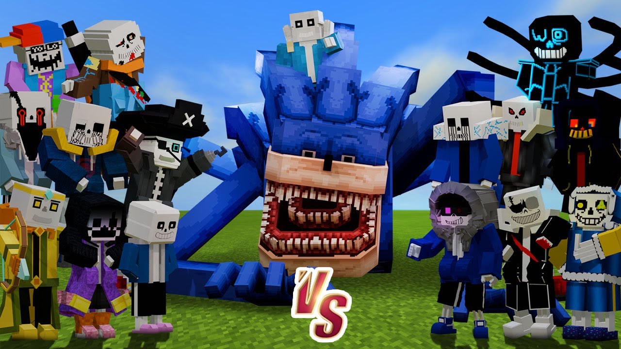 AU Sanses vs. Shin Sonic Tapes | Minecraft (TOO MANY SANS!)