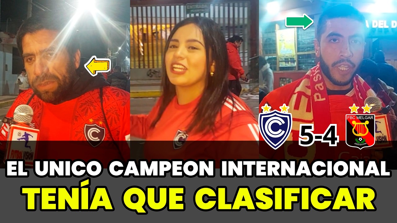 Hinchas de Cienciano celebran el triunfo y la clasificación ante Melgar (5-4) | Copa Sudamericana