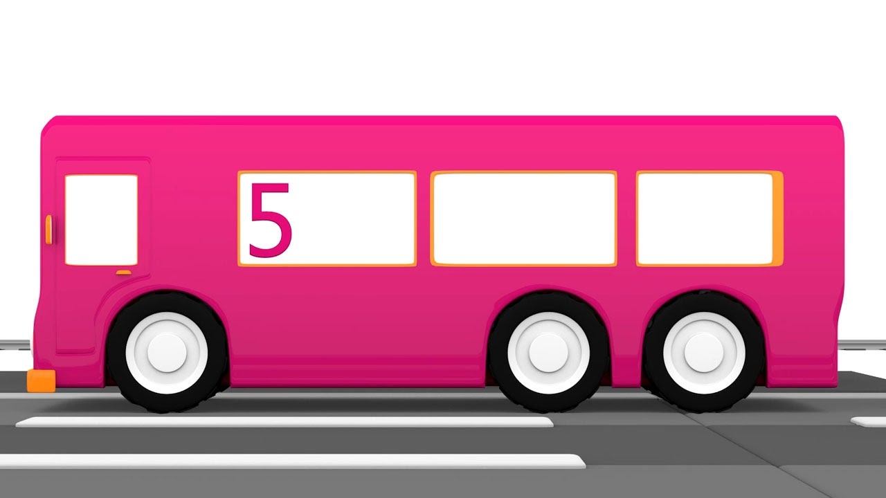Cartoni animati per bambini: Macchinine colorate e l'autobus numero cinque