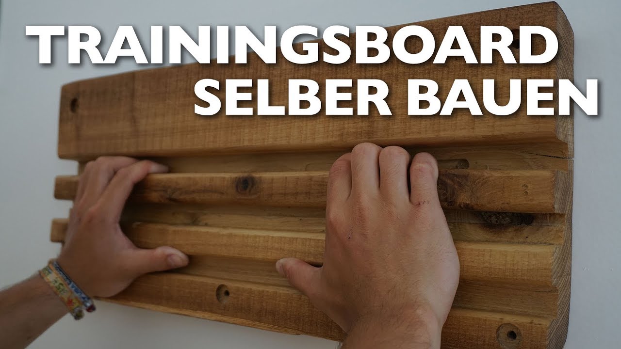 Hangboard/Trainingsboard selber bauen - DIY - FitMit
