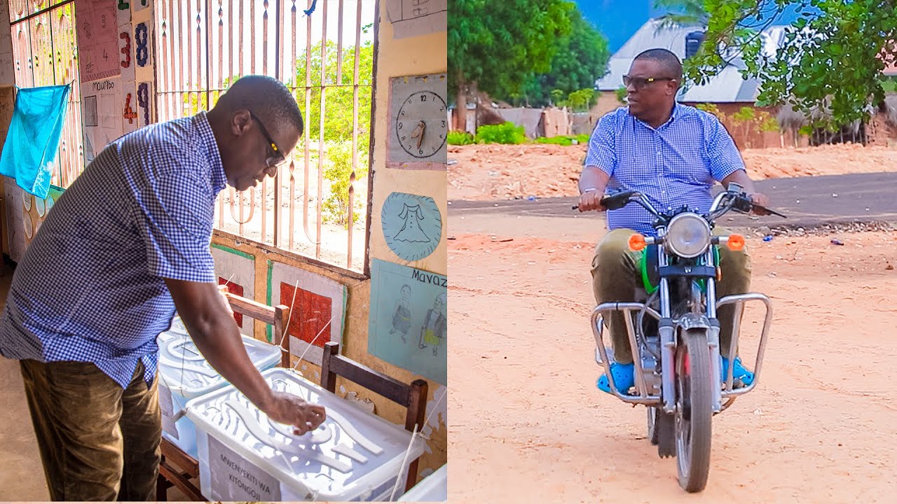 NAPE ATINGA NA PIKIPIKI KWENDA KUPIGA KURA 