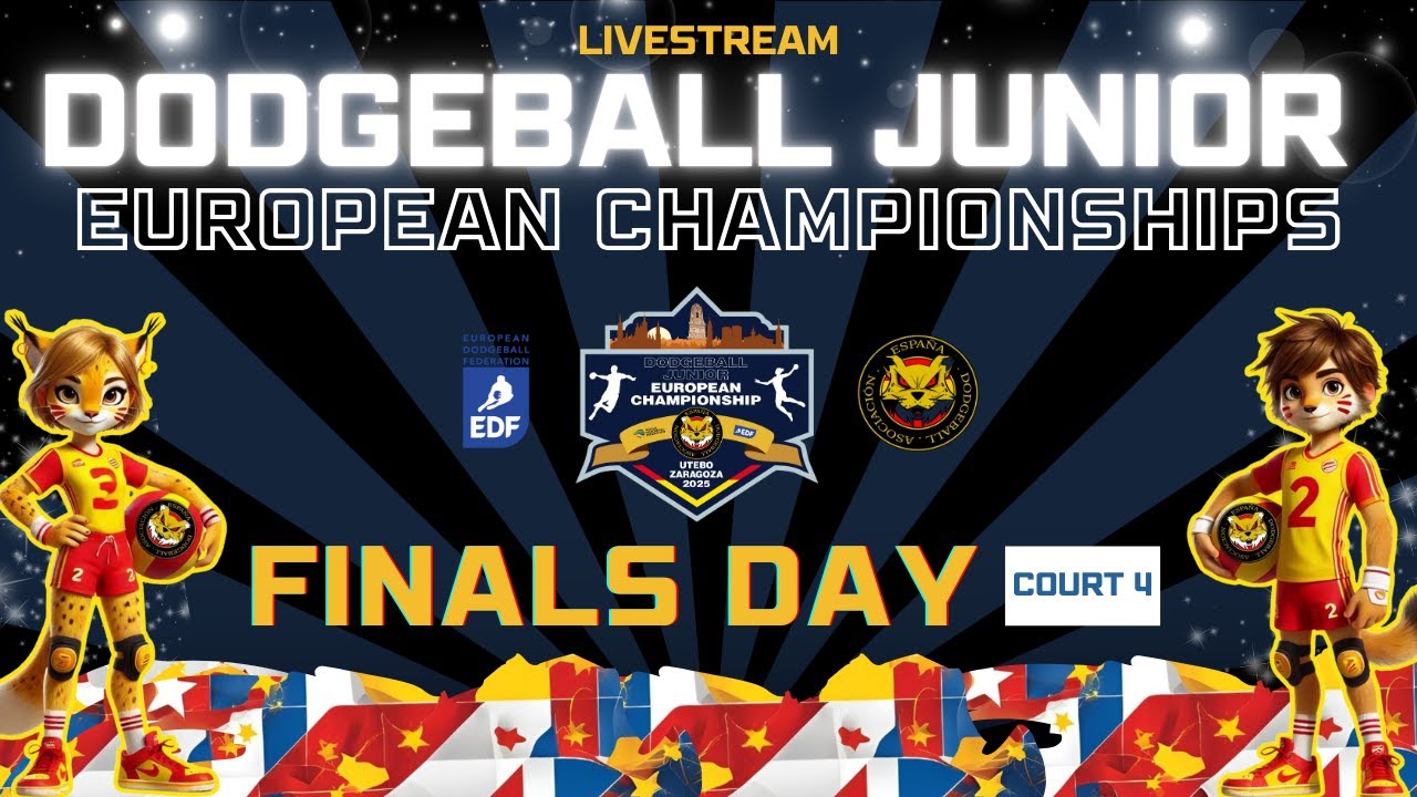 JUNIOR DODGEBALL EUROPEAN CHAMPIONSHIPS, ZARAGOZA 2025 - FINALS DAY - COURT 4