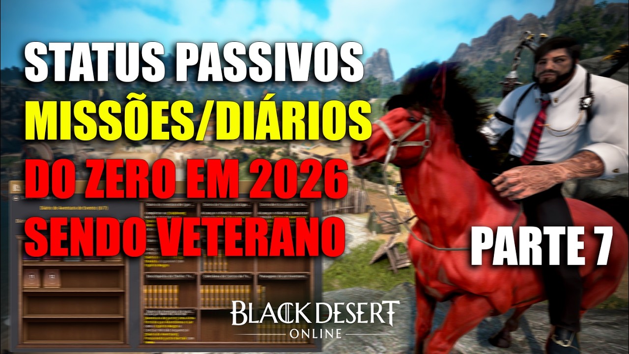 Status Passivos da Conta via Diários e Missões - Do Zero em 2026 no BDO sendo Veterano Parte 7