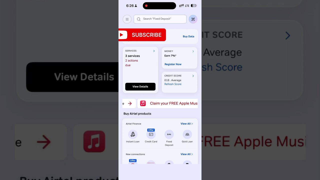 How to get Apple Music free for 6months Airtel User on Airtel Thanks App #apple #airtel #applemusic