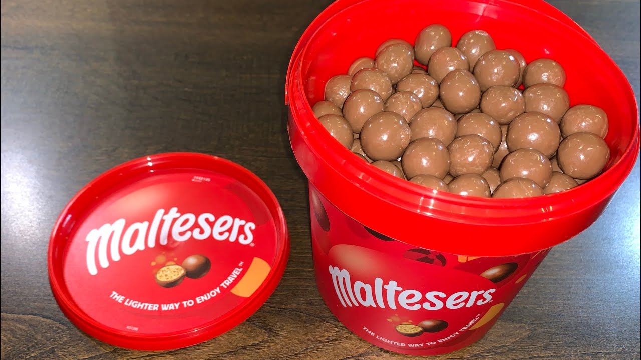 Maltesers Chocolate Bucket - Unboxing - Review - ASMR - 440 Grams