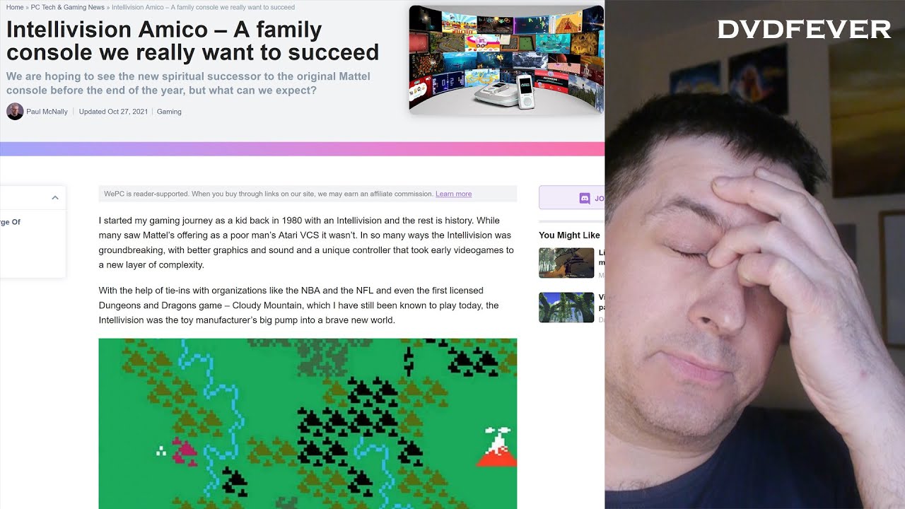 Intellivision OUT OF MONEY/PAY for positive Amico review /Jenovi has no idea what he's talking about