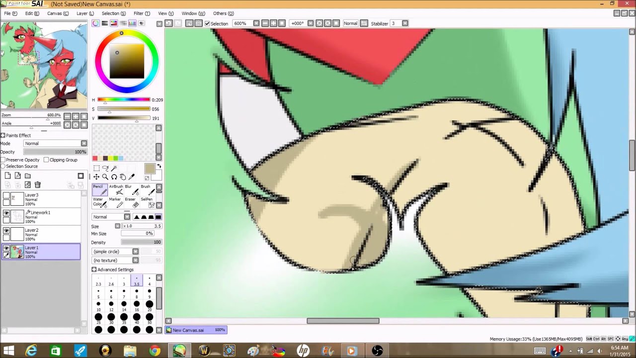Scanty and Kneesocks Drawing
