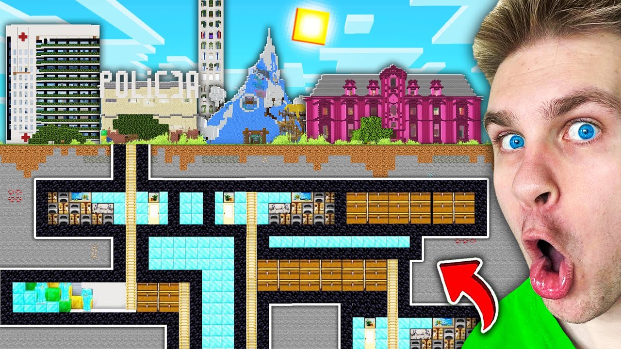 Jak WYGLĄDA *NAJWIĘKSZA* TAJNA BAZA pod MILIONOWICAMI o której NIE WIESZ ❌ w Minecraft! 🤫