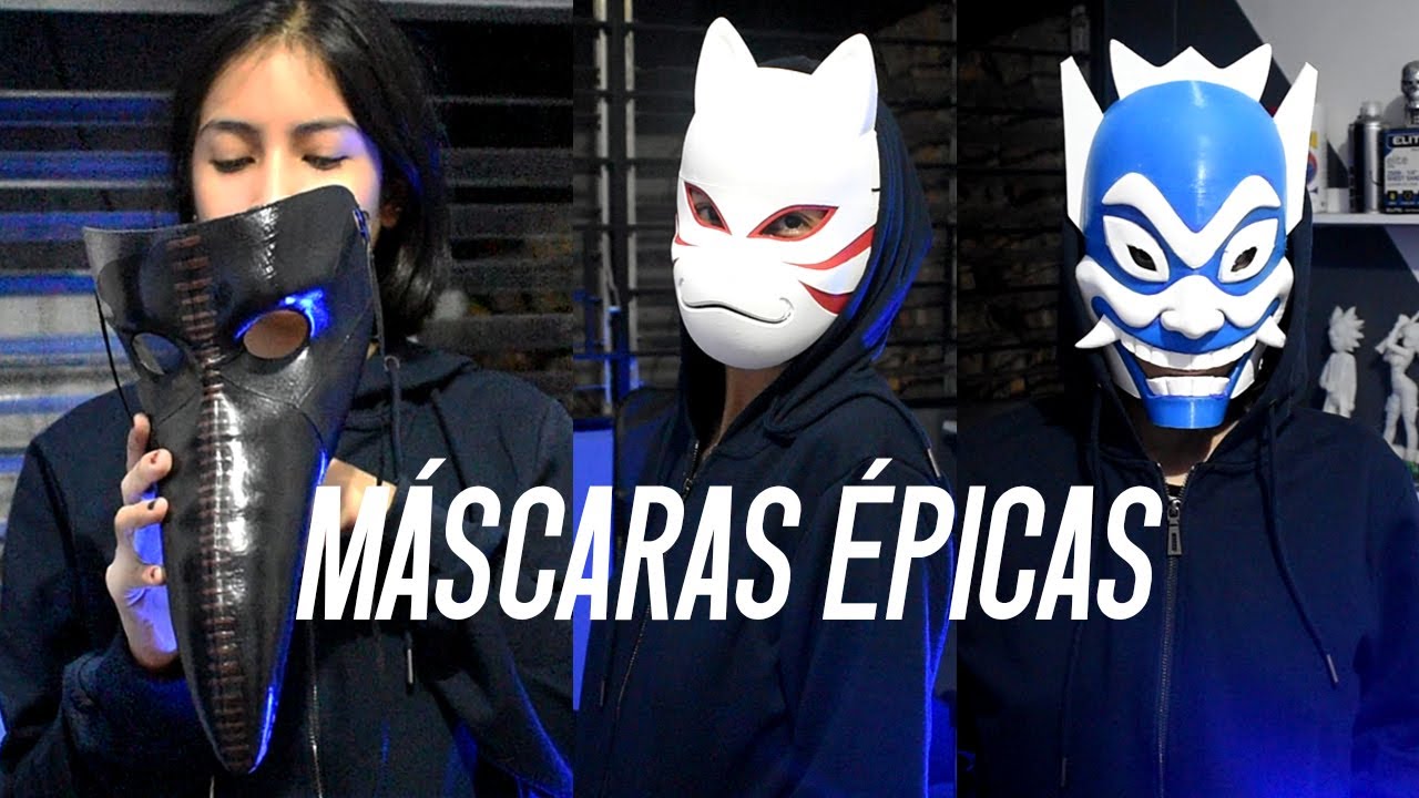 10 MÁSCARAS ÉPICAS hechas con impresion 3D🤩