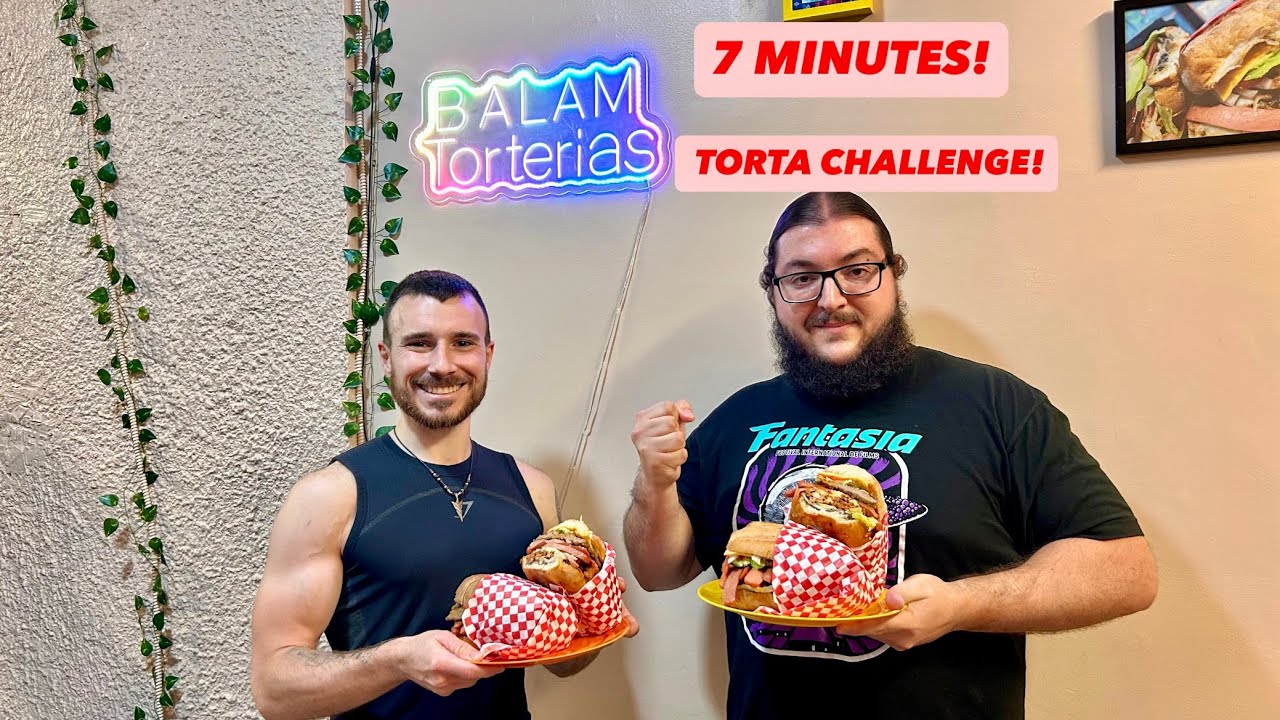 Can I set my first record?!| 7 Minute Torta Cubana Challenge at Restaurant Balam w/ @OtakuEats 