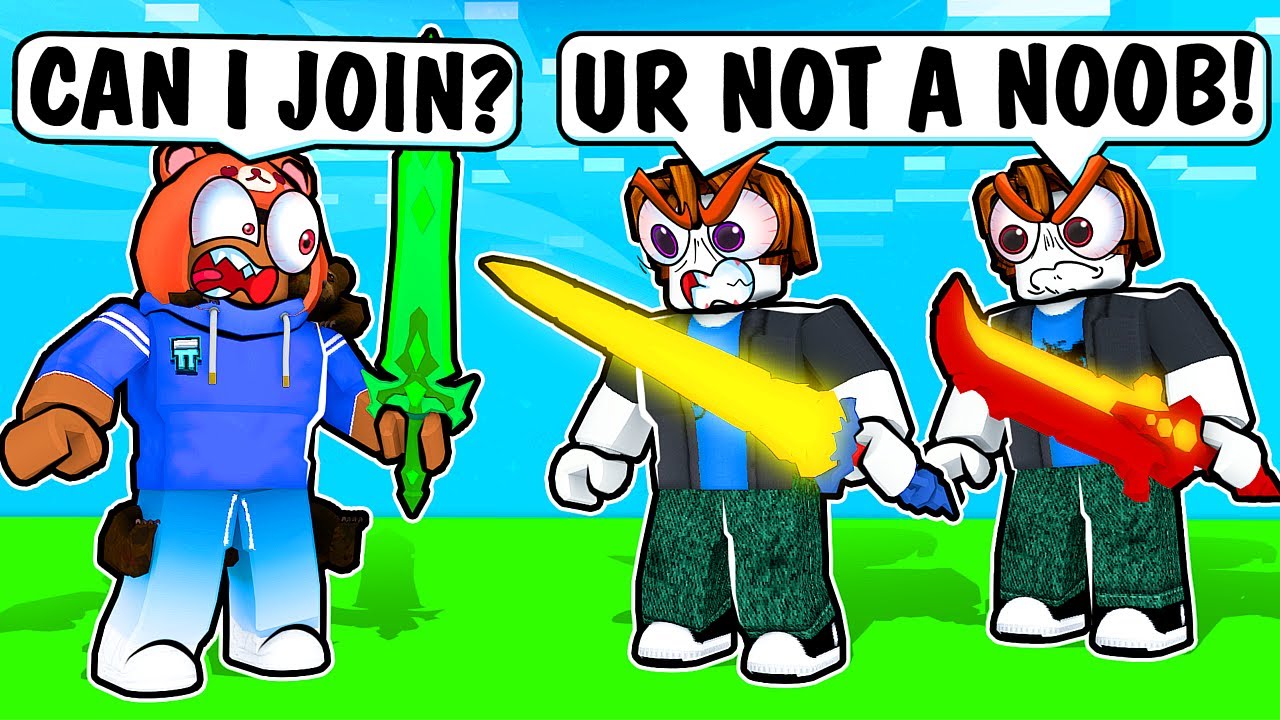 I Tried Out for A TOXIC NOOB Clan, They Wanted Robux.. (Roblox Bedwars)