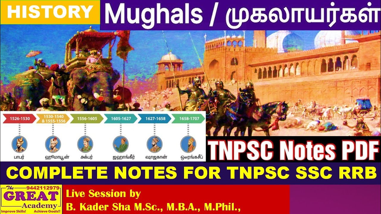 MUGHAL EMPIRE COMPLETE HISTORY: FROM BABUR TO AURANGZEB | TNPSC & UPSC EXAM PREP