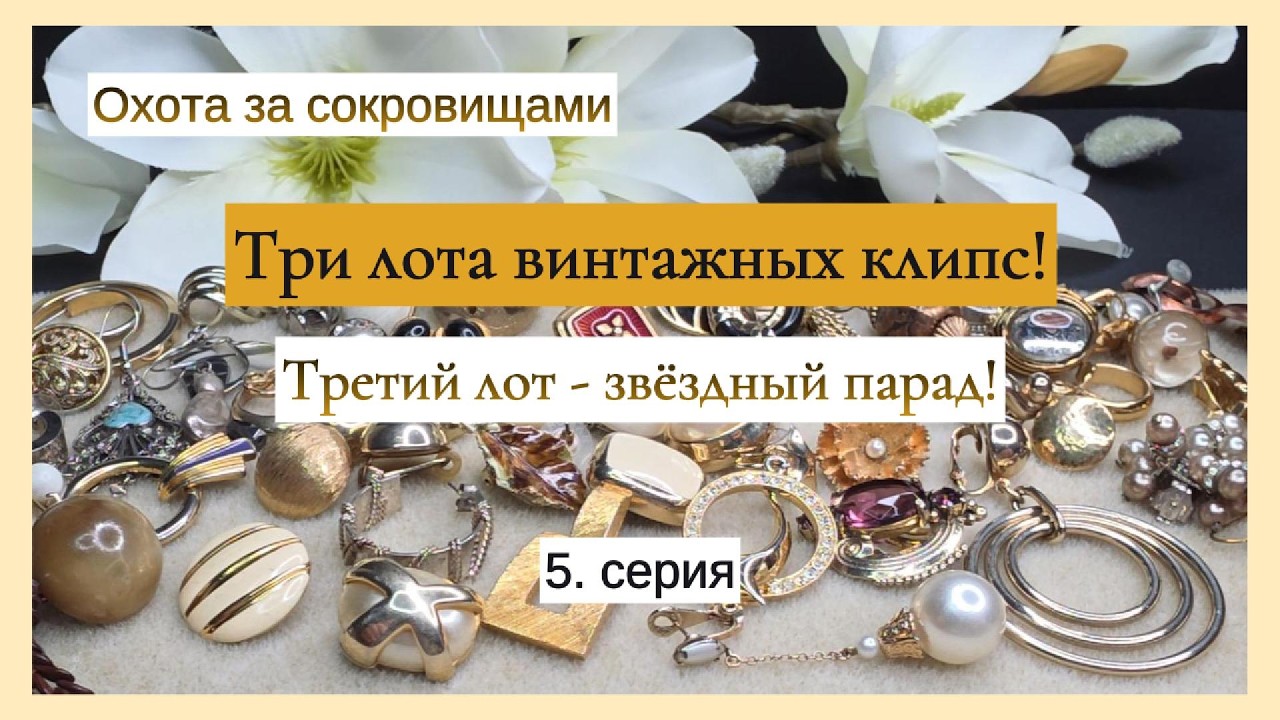 Звёздный третий лот винтажных клипс -  Dior, Schiaparelli и Givenchy!
