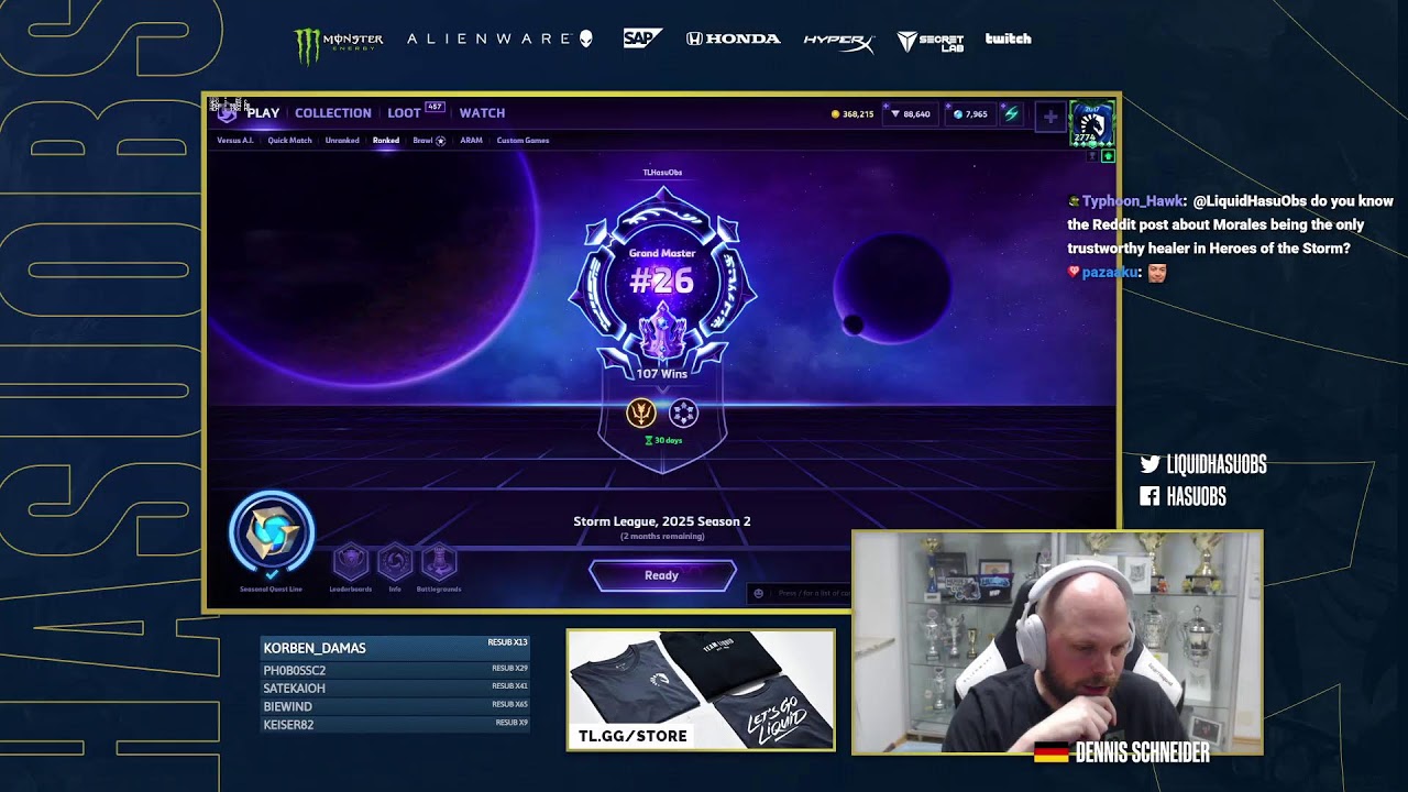 HasuObs Live: a bit of evening stormleague !patch