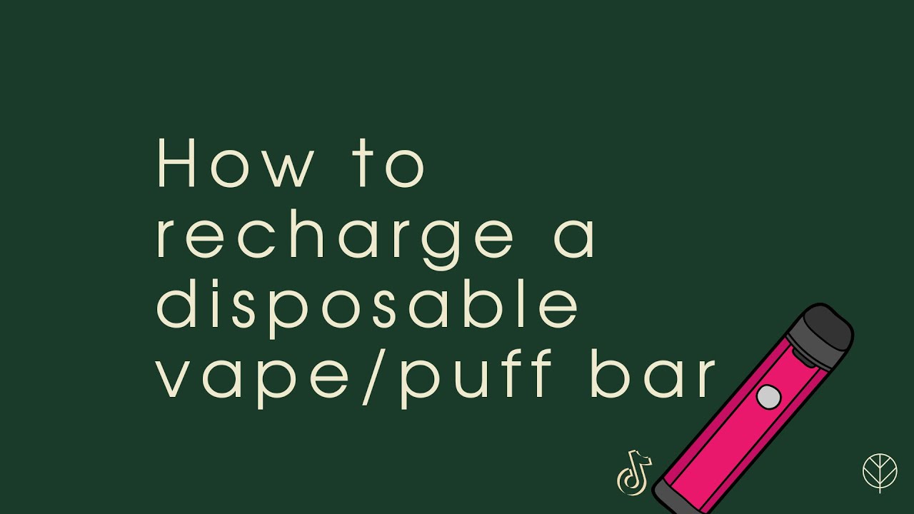 How to recharge a disposable vape/puff bar - Reuse