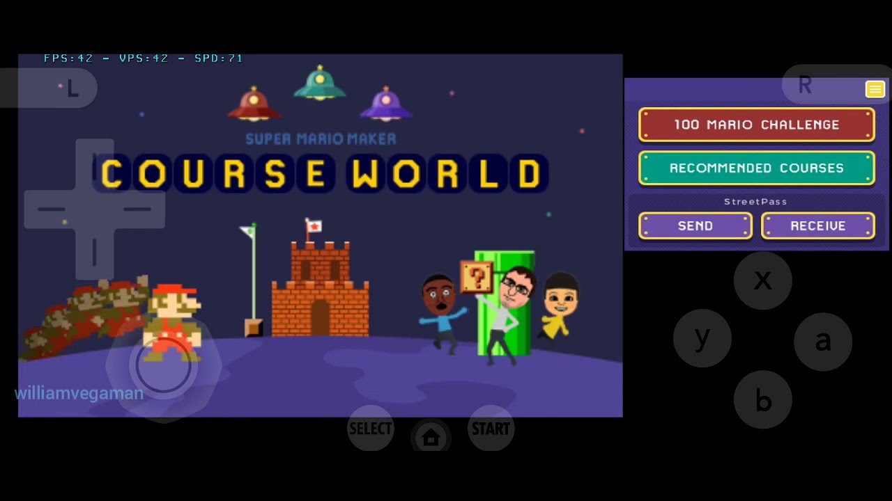 Test Super Mario Maker 3DS Android Citra +60 FPS 2024