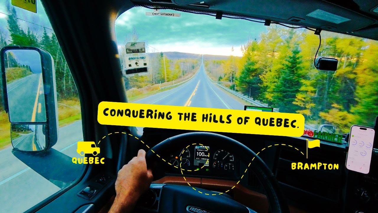 PART 2 | ST. EPHREM, QC TO BRAMPTON, ON | SATISFYING DRIVING POV 4K IN HILLS OF QUEBEC | #ets2 #ats