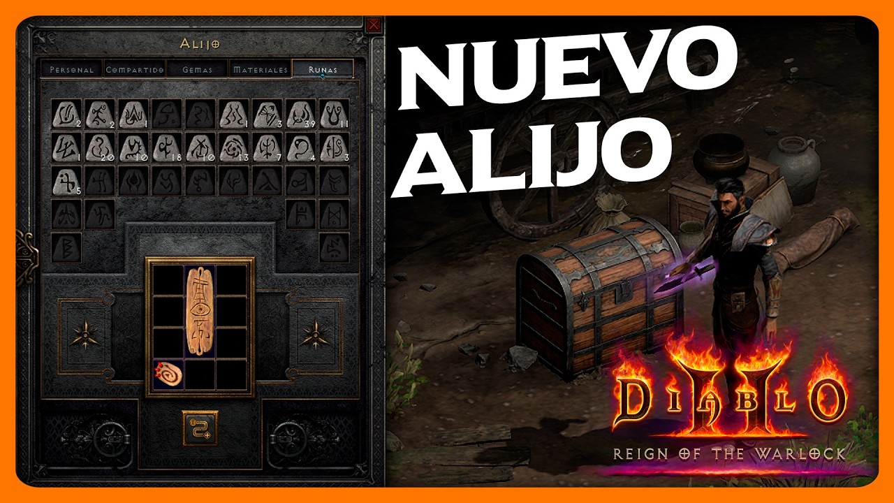 TODO sobre EL NUEVO ALIJO y la TRANSFERENCIA de PERSONAJES y OBJETOS en DIABLO 2: REINADO DEL BRUJO