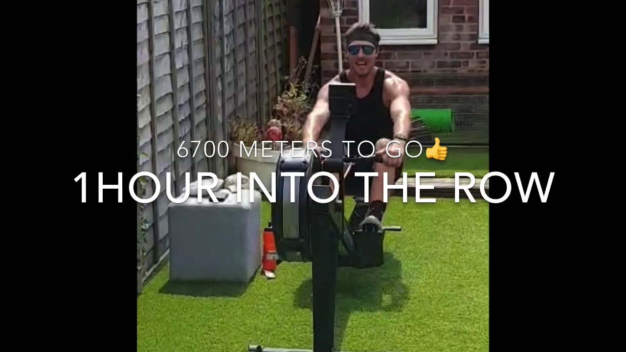 Half Marathon row challenge with Dazza