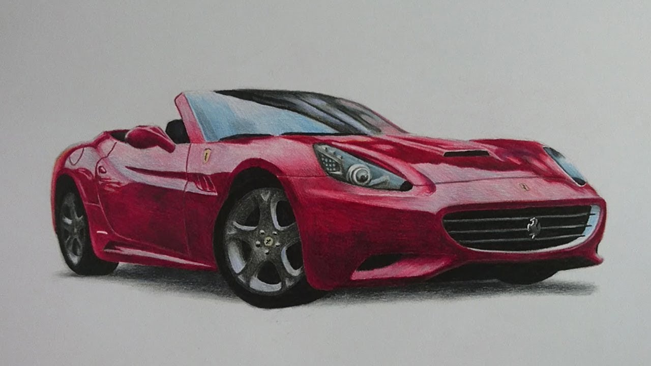 Ferrari California - Speed Drawing