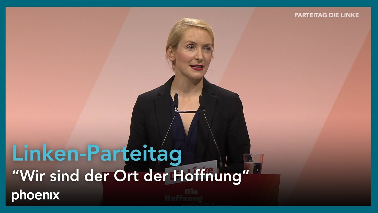 Ines Schwerdtner beim Parteitag der Linken | 09.05.25
