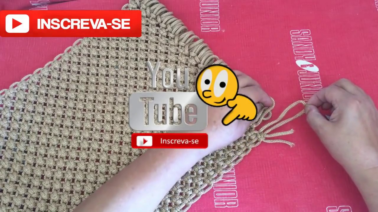 Tapete de macram&eacute; - Passo a Passo #NilmaArtesanatos