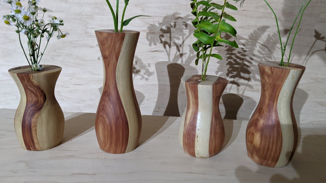 Woodturning; Stem Vases