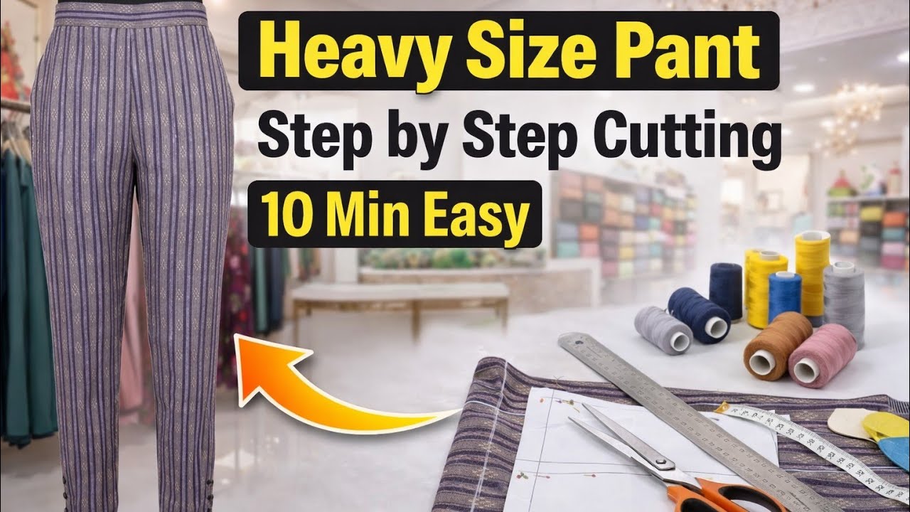 How to Cut Plus Size Pant With Side Pocket /Pant Trauser cutting Hindi | @Mamtacreativelife