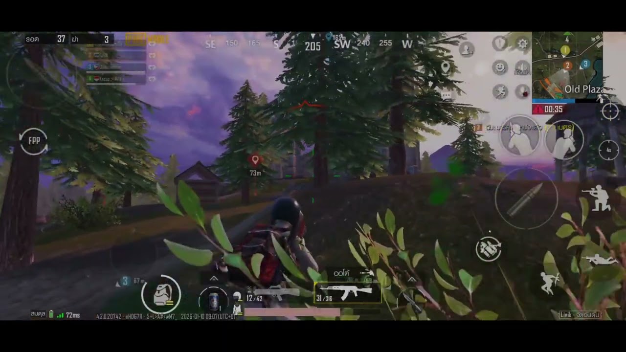 AK×4 รอบนี้นิ่งพอได้อยู่ | PUBG MOBILE