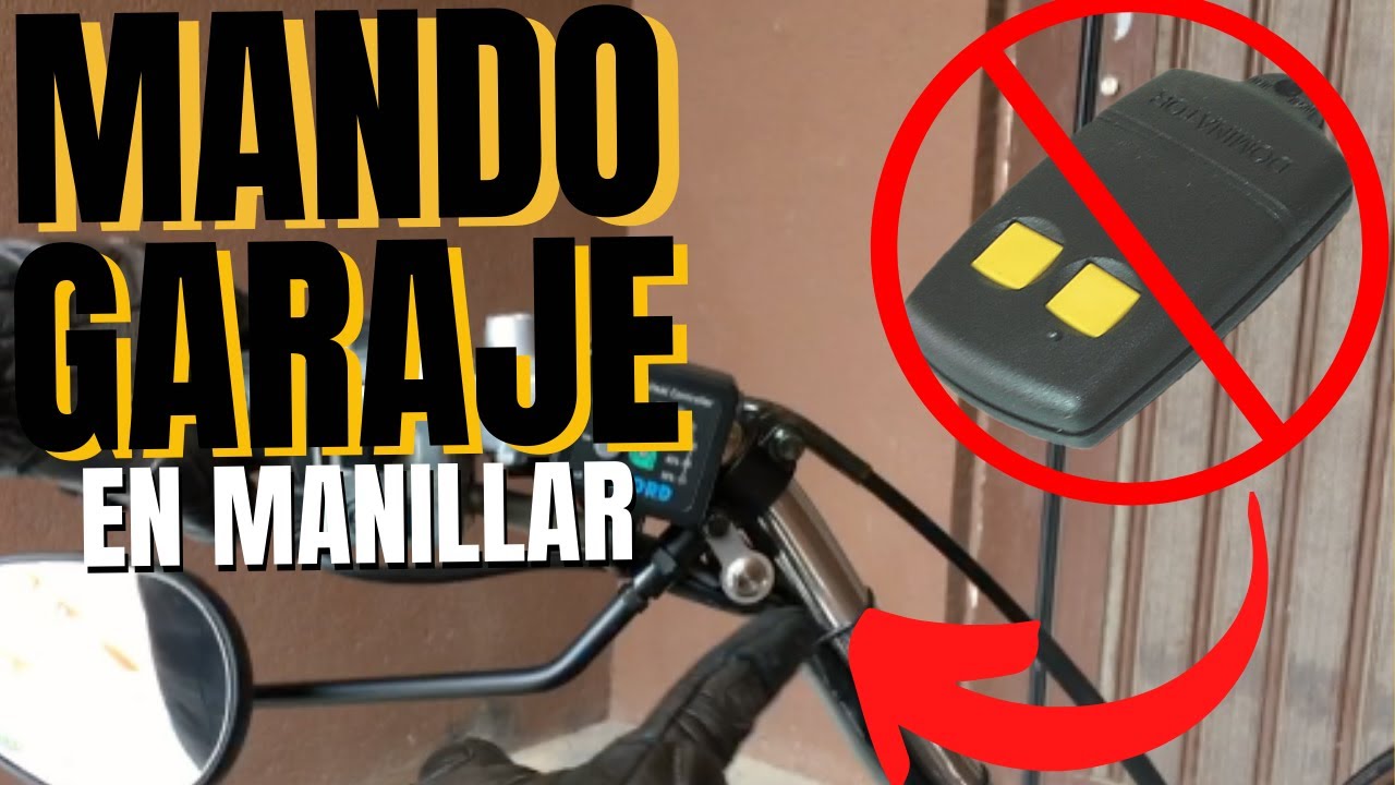 INSTALAR MANDO de Garaje en MANILLAR MOTO | Tutorial mando a distancia de parking con pulsador/botón